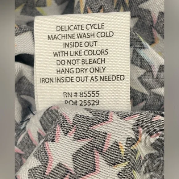 Pistola wrap dress star pattern navy background XS - Picture 8 of 8